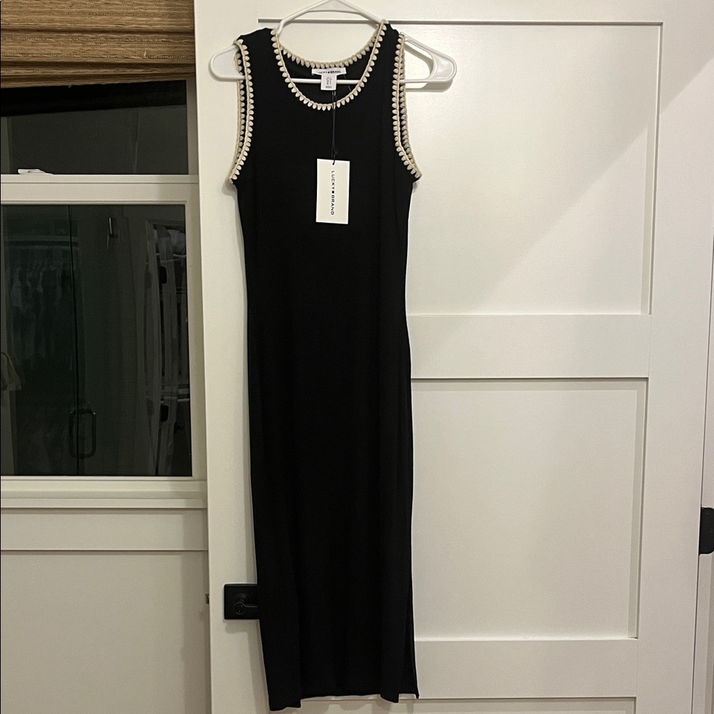Lucky Brand Black Knit Tank Dress